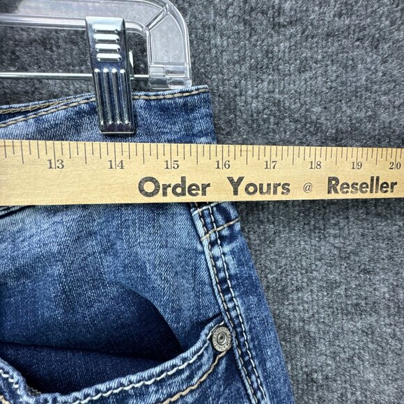 **SOLD**Buckle BKE Jake Jeans Mens 31R X 30 Blue Bootleg Stretch Western Cowboy - Picture 12 of 15